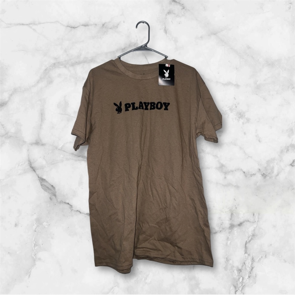 Playboy Men's Brown T-Shirt NEVER WORN